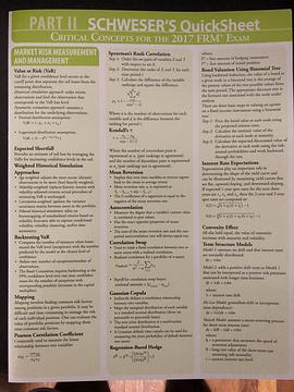 Part II Schweser's QuickSheet pdf epub mobi 电子书 下载