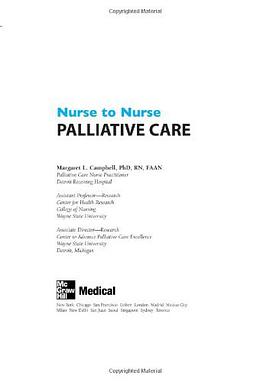 Nurse to Nurse Palliative Care pdf epub mobi 电子书 下载