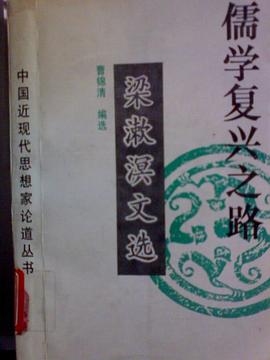 儒学复兴之路-梁漱溟文选 pdf epub mobi 电子书 下载