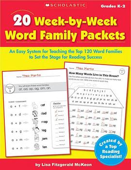 20 Week-by-Week Word Family Packets (Teaching Resources) pdf epub mobi 电子书 下载