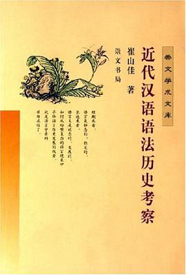 近代汉语语法历史考察 pdf epub mobi 电子书 下载