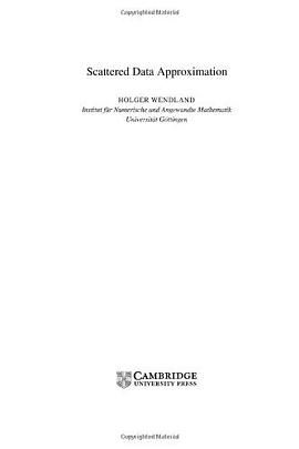 Scattered data approximation分散数据逼近