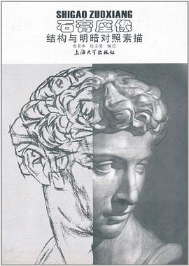 石膏座像结构与明暗对照素描