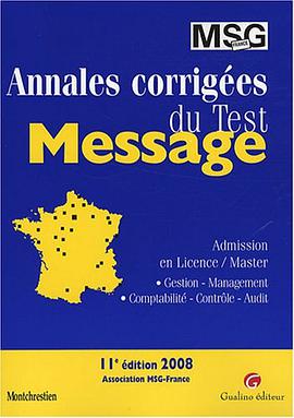 Annales corrigées du Test Message pdf epub mobi 电子书 下载