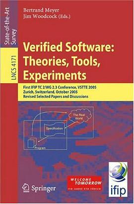 Verified Software - Theories, Tools, Experiments pdf epub mobi 电子书 下载