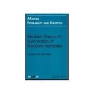 Modern Theory of Summation of Random Variables pdf epub mobi 下载