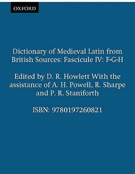 Dictionary of Medieval Latin from British Sources pdf epub mobi 电子书 下载