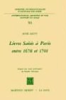 Livres saisis à Paris entre 1678 et 1701