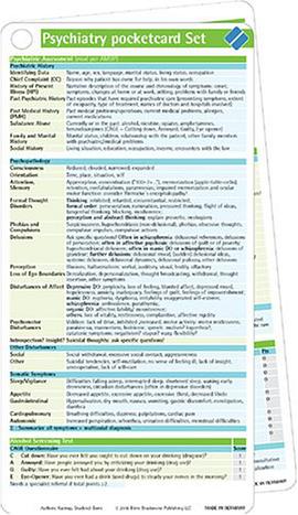 Psychiatry Pocketcard Set pdf epub mobi 电子书 下载