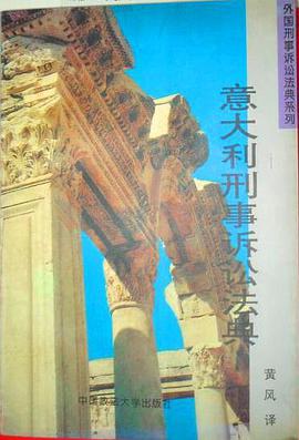 意大利刑事诉讼法典 pdf epub mobi 电子书 下载