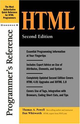 HTML Programmer's Reference, 2nd Edition pdf epub mobi 电子书 下载