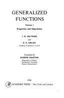 Generalized Functions. Volume 1 pdf epub mobi 电子书 下载