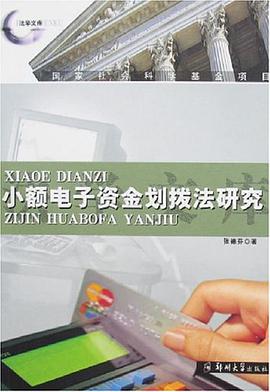 小额电子资金划拨法研究 pdf epub mobi 电子书 下载