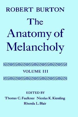 The Anatomy of Melancholy pdf epub mobi 电子书 下载