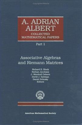 A. Adrian Albert Collected Mathematical Papers pdf epub mobi 电子书 下载
