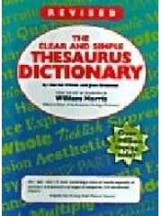 The Clear And Simple Thesaurus Dictionary pdf epub mobi 电子书 下载