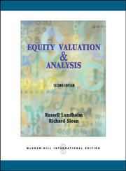 Equity valuation and analysis with eVal pdf epub mobi 电子书 下载