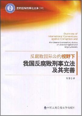 反腐败国际公约视野下我国反腐败刑事立法及其完善 pdf epub mobi 电子书 下载