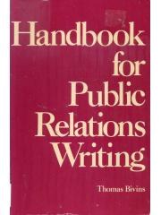 Handbook for Public Relations Writing pdf epub mobi 电子书 下载