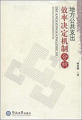 地方公共支出效率决定机制分析 pdf epub mobi 电子书 下载